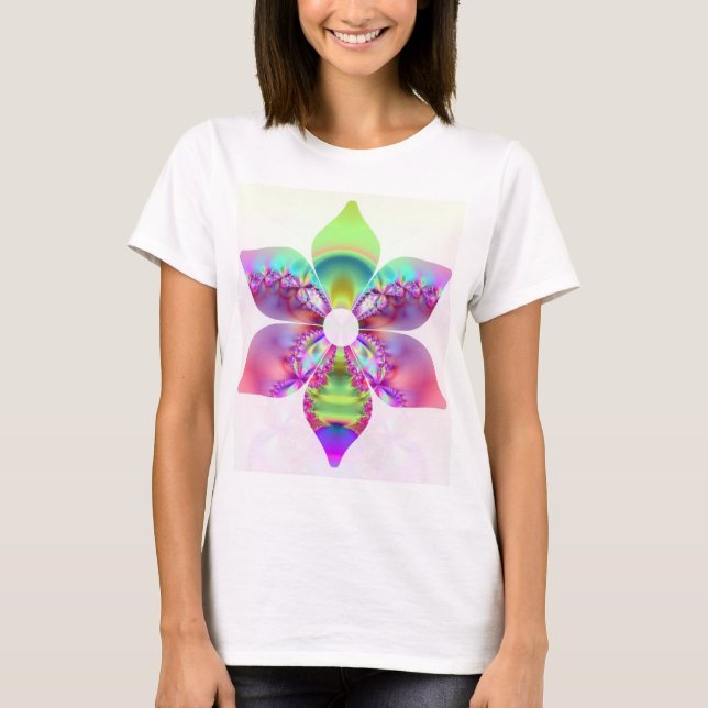 Fraktal Blume des Lebens T-Shirt (Vorderseite)