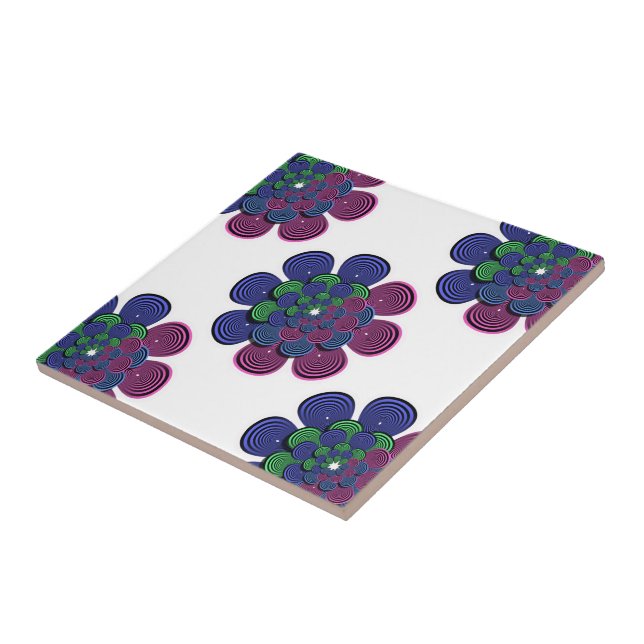 Fraktal Blume Fliese (Seite)