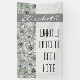 Fraktal Blume nahtlose Muster I + Ihre Ideen Banner