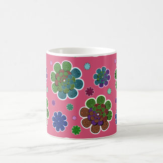 Fraktal Blume Zwei Tasse