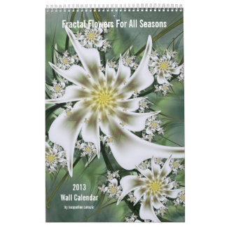 Fraktal-Blumen-Wandkalender 2013 Kalender