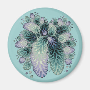 Fraktal-Blumenblätter Magnet