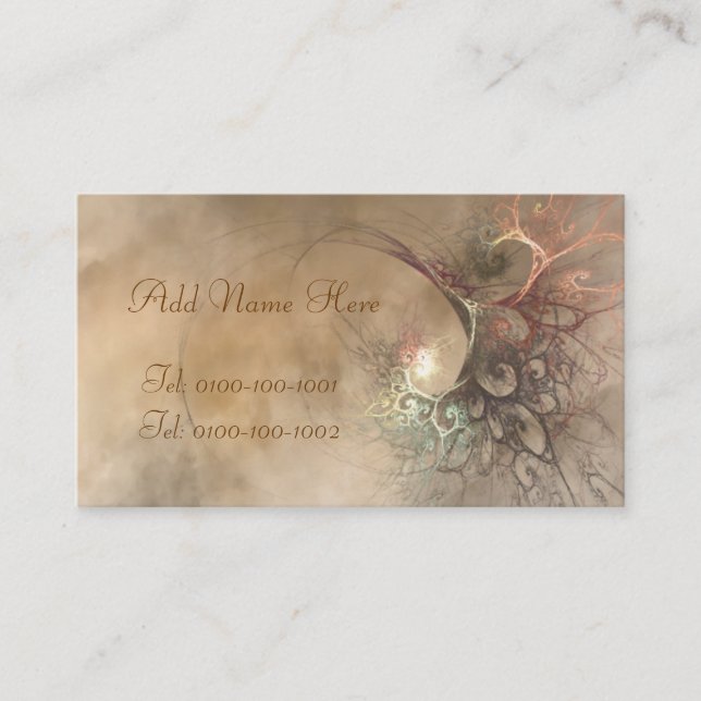 Fraktal-Blumenstrauß-Visitenkarte Visitenkarte (Vorderseite)
