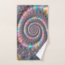 Fraktal Bright Rainbow Nautilus Swirl