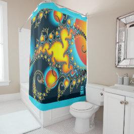 Fraktal Burst Art Duschvorhang