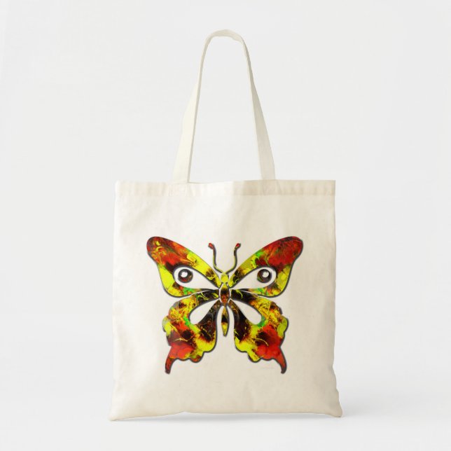 Fraktal Butterfly Art 1 Bag Tragetasche (Vorne)