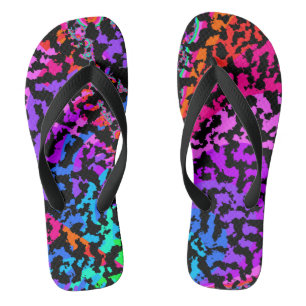 Fraktal-Camouflage-Muster Flip Flops