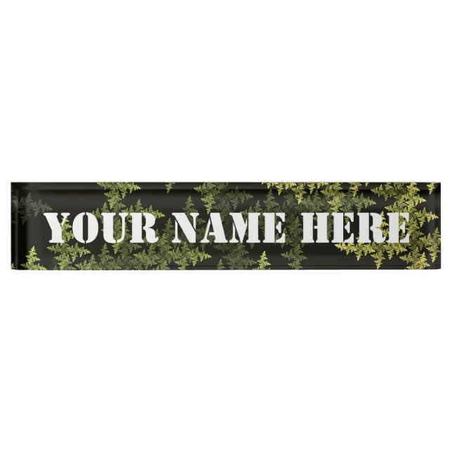 Fraktal Camouflage Namensplakette (Vorderseite)