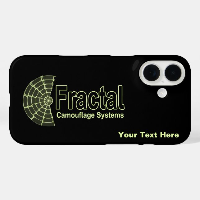 Fraktal Camouflage Systems Logo Case-Mate iPhone Hülle (Rückseite (Horizontal))