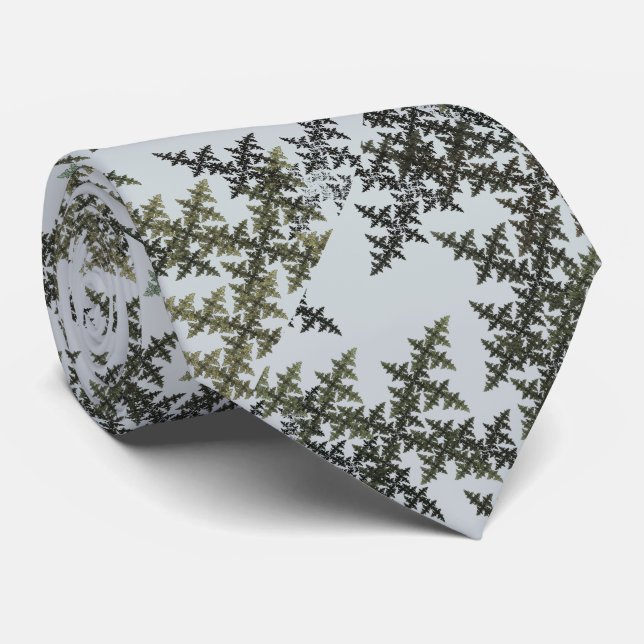 Fraktal Camouflage - Winter Krawatte (Gerollt)