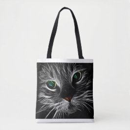 Fraktal Cat Face Tasche