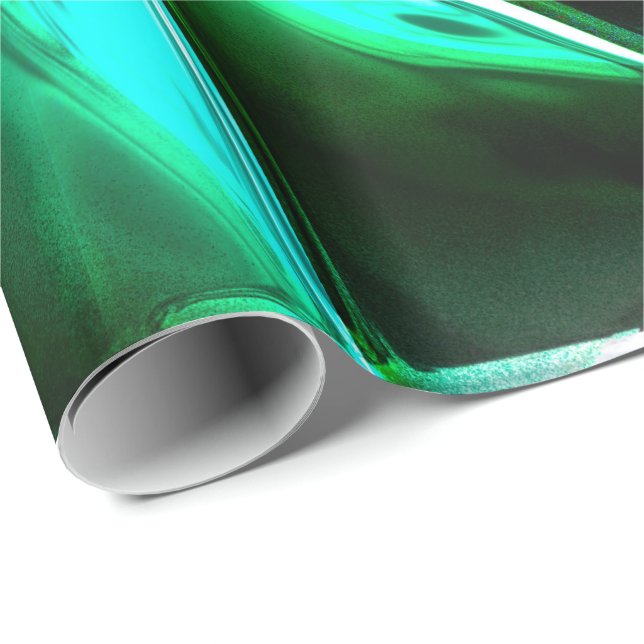 Fraktal Chromatic 5 Wrapping Paper Geschenkpapier (Rolleneckpunkt)