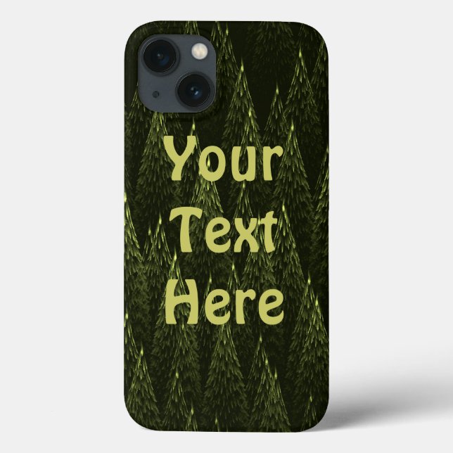 Fraktal Conifer Forest Case-Mate iPhone Hülle (Rückseite)