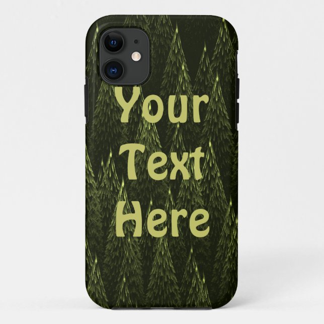 Fraktal Conifer Forest Case-Mate iPhone Hülle (Rückseite)