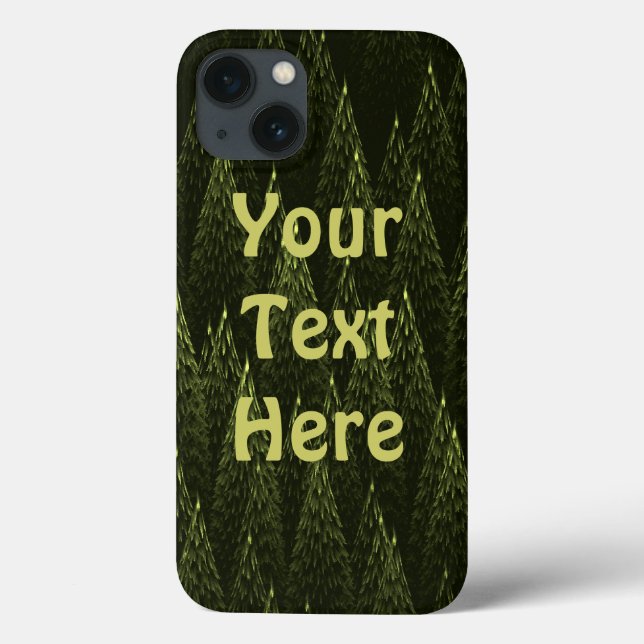 Fraktal Conifer Forest Case-Mate iPhone Hülle (Rückseite)