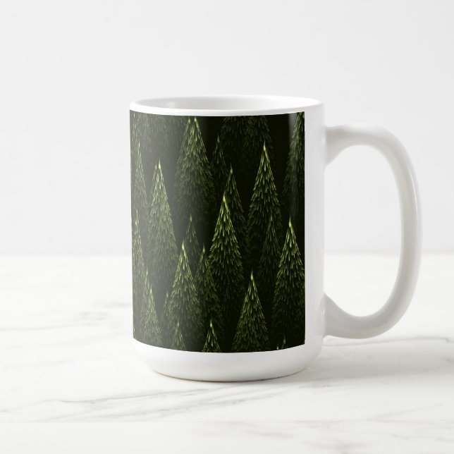 Fraktal Conifer Forest Tasse (Rechts)