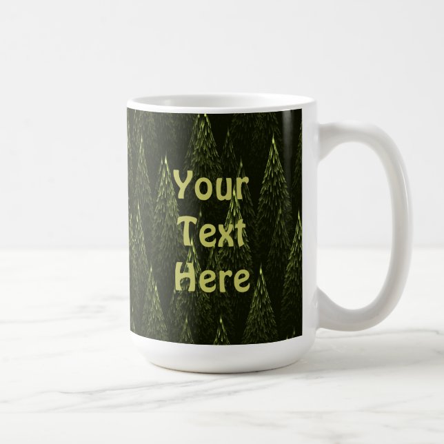 Fraktal Conifer Forest Tasse (Rechts)
