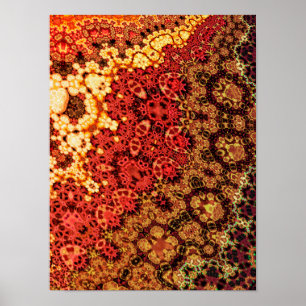 Fraktal Crochet Pattern Poster