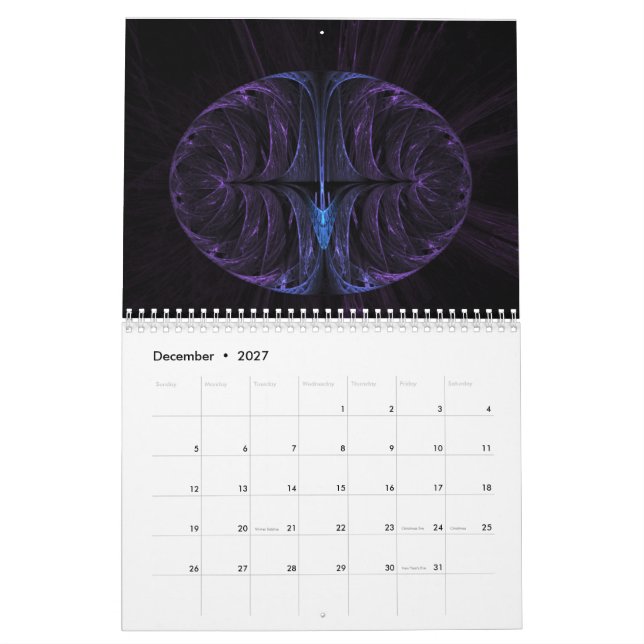 Fraktal Design Kalender (Dez 2027)