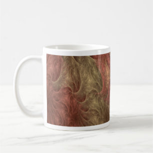 Fraktal Design (Koralle-Beige) auf Kaffee-Tasse Tasse