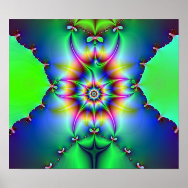 Fraktal drucken poster (Vorne)