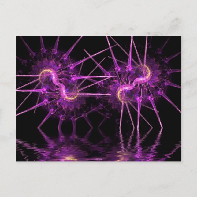 Fraktal Fantasy Insecke Postkarten (Vorderseite)