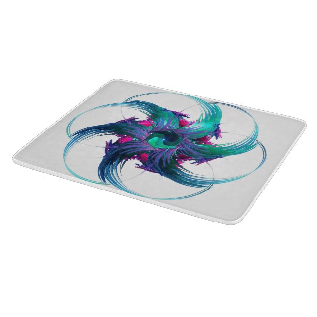Fraktal Fantasy Wirbel Cutting Board Schneidebrett (Ecke)
