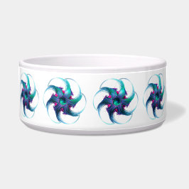 Fraktal Fantasy Wirbel Keramik Pet Bowl Napf