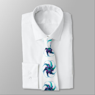 Fraktal Fantasy Wirbel Neck Tie Krawatte
