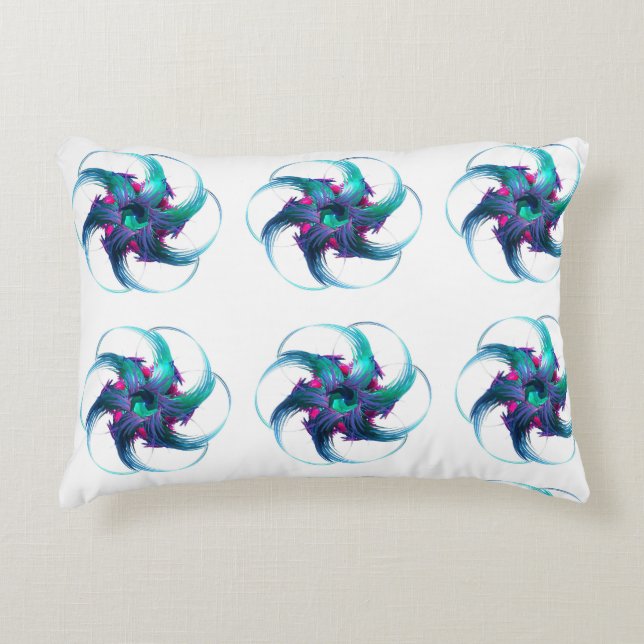 Fraktal Fantasy Wirbel Pillow Dekokissen (Vorderseite)