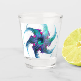 Fraktal Fantasy Wirbel Shootglas Schnapsglas