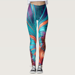 Fraktal Feather Swirl Leggings