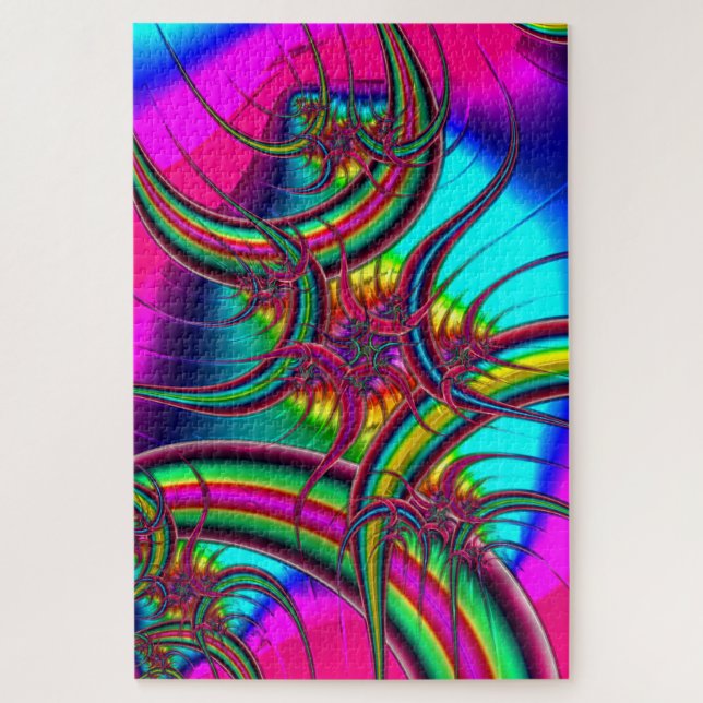 Fraktal Feathers Puzzle (Vertikal)