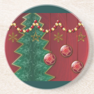 Fraktal Feier Weihnachten Untersetzer