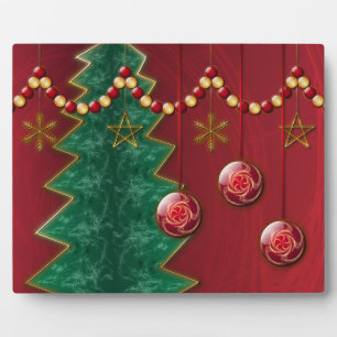 Fraktal Feier Weihnachtsfeier Foto Plaque Fotoplatte