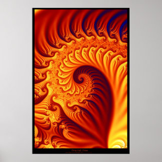 Fraktal Fire Poster