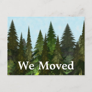 Fraktal Firs Ankündigungspostkarte