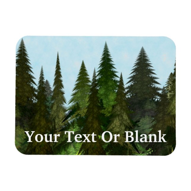 Fraktal Firs Magnet (Horizontal)