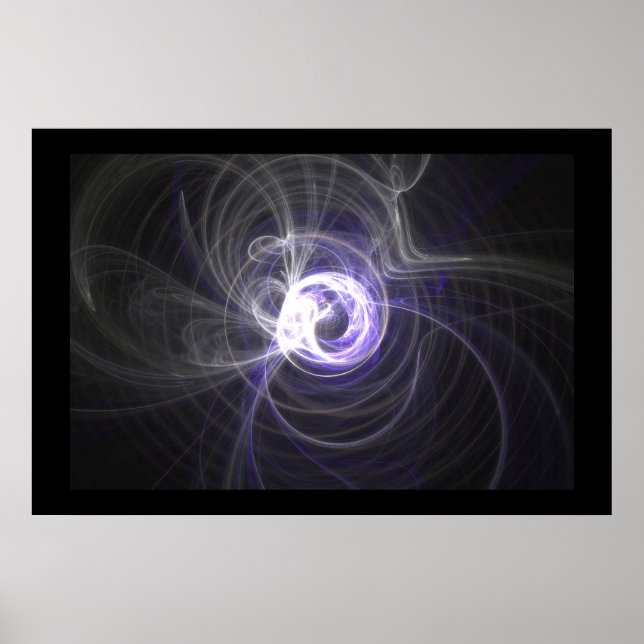 Fraktal Flame : Lichtkreise Poster (Vorne)