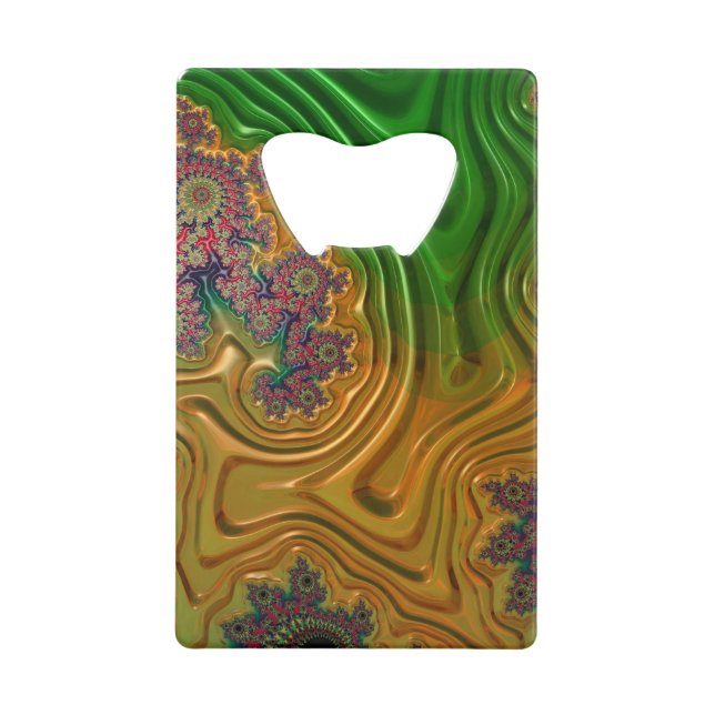 Fraktal Forest Bottle Opener Geldbeutel Flaschenöffner (Vorderseite)