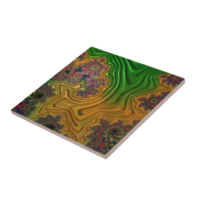 Fraktal Forest Fliese (Seite)