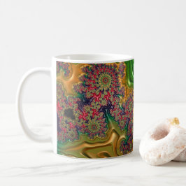 Fraktal Forest Kaffeetasse