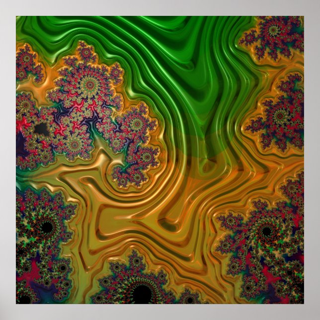 Fraktal Forest Poster (Vorne)