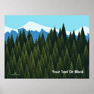 Fraktal Forest Poster