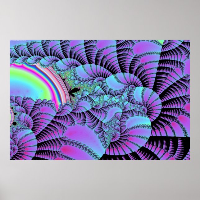 Fraktal Fossile Poster (Vorne)