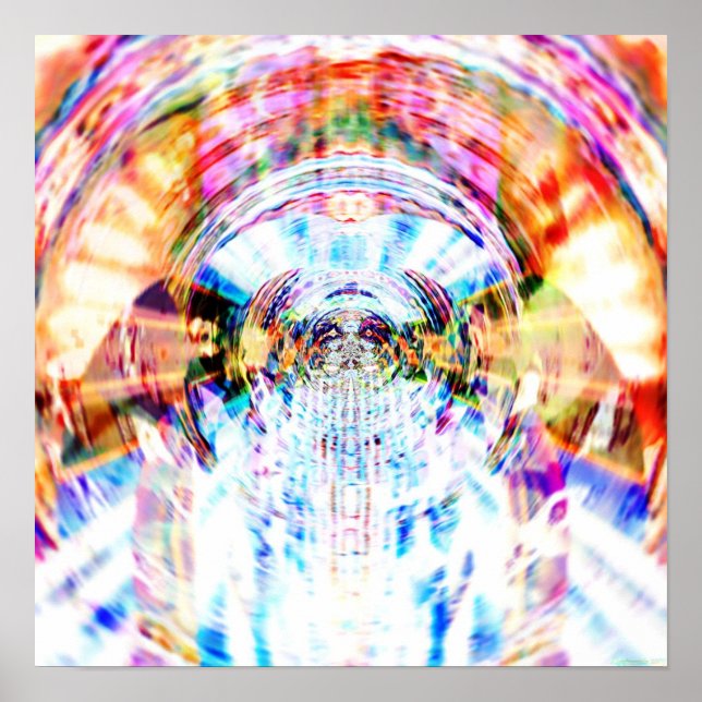 Fraktal Funnels 1,3 Poster (Vorne)