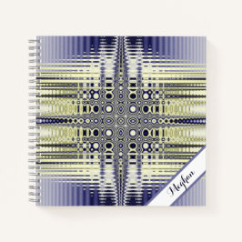 Fraktal für personalisierte optische Illusion Notizbuch