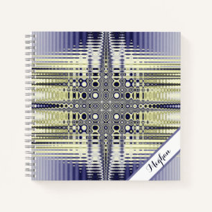 Fraktal für personalisierte optische Illusion Notizbuch