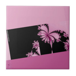 Fraktal Garden Rose Wasser Fliese