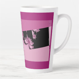 Fraktal Garden Rose Wasser Latte Tasse